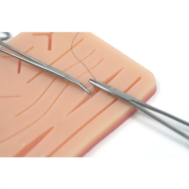 Kit de prática de almofada de sutura cirúrgica, módulo de prática de almofada de sutura de pele, kit de sutura para treinamento