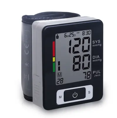 Monitor de pressão arterial digital portátil masculino para braço superior